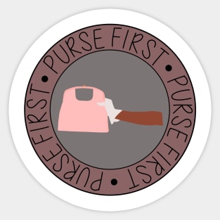 Purse First Sticker